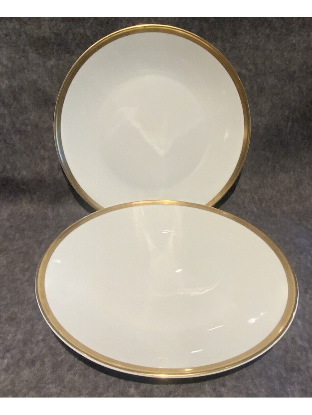 VTG German Rosenthal Porcelain Plates from Studio-Linie w/Gold Detailing-Set/2